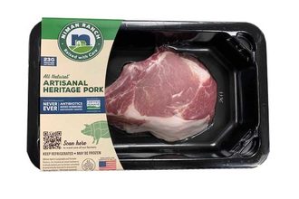 Niman pork loin chop dar fresh tray