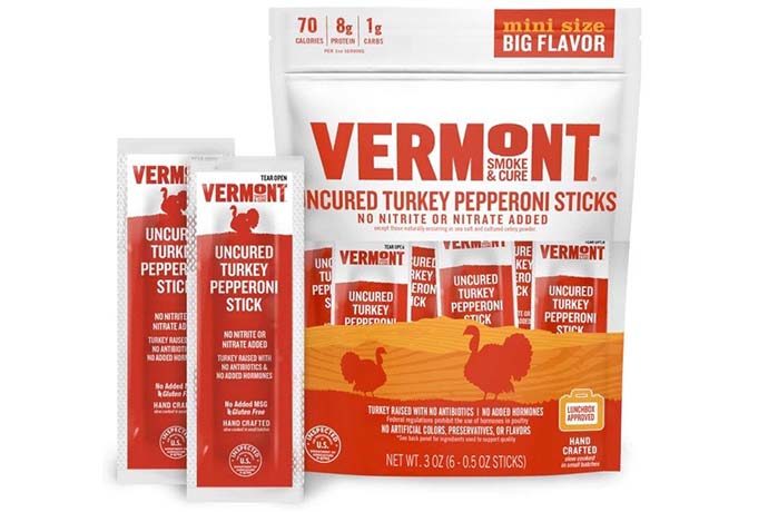 Vermont Smoke & Cure, Pepperoni Turkey Mini-Sticks’i geri getiriyor