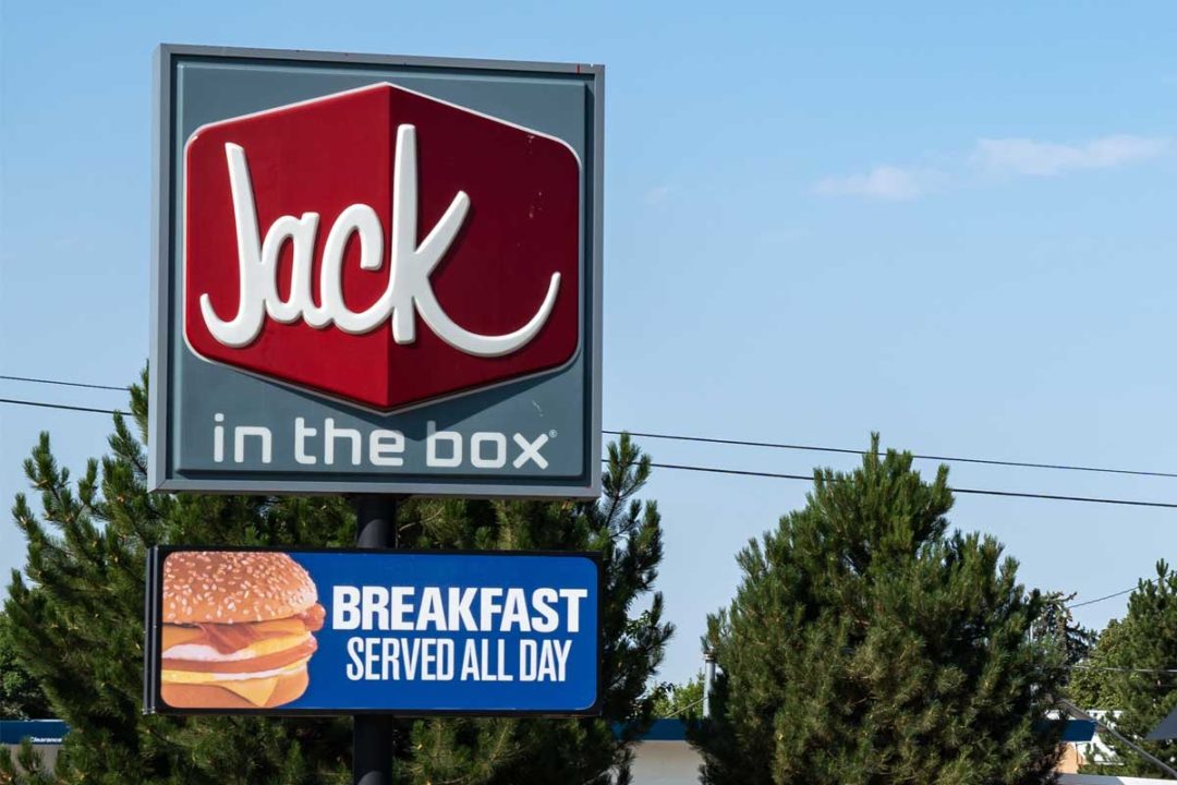Jack in the Box restaurant sign