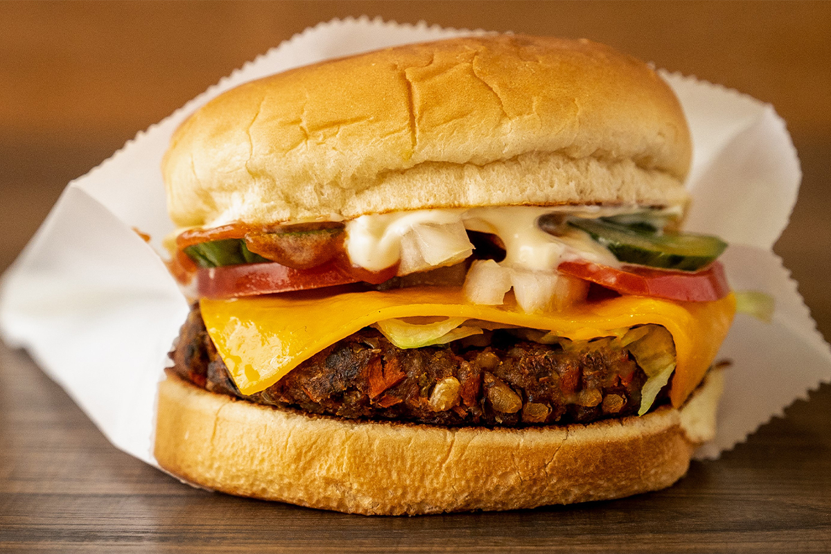 Spark's Burger Co.'s veggie burger