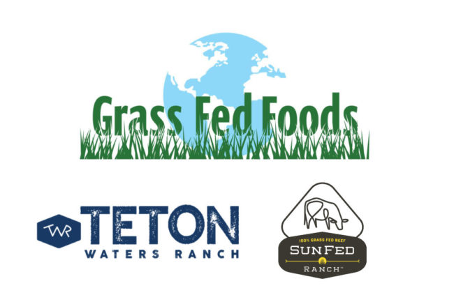Grass Fed Foods, Teton Waters Ranch and SunFed Ranch logos