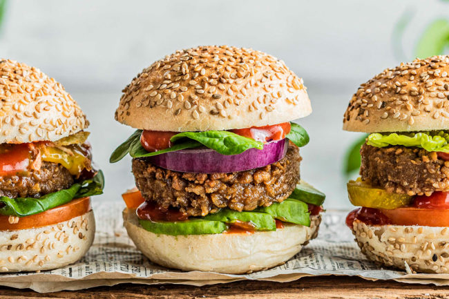 Plant-based burgers