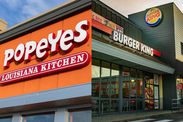 Popeyes and Burger King restaurants