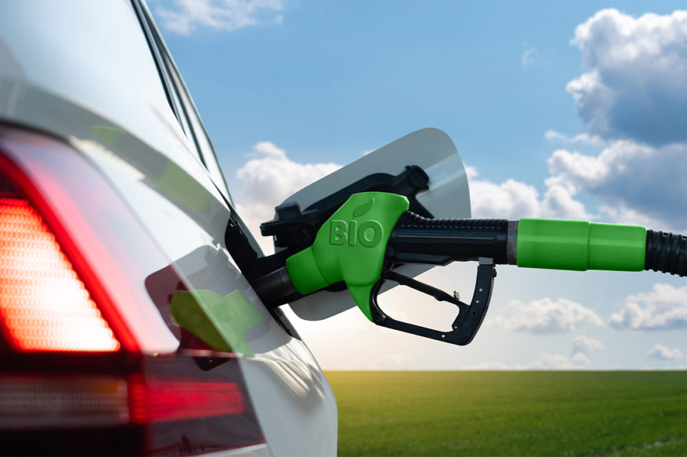 Filling tank with biofuel