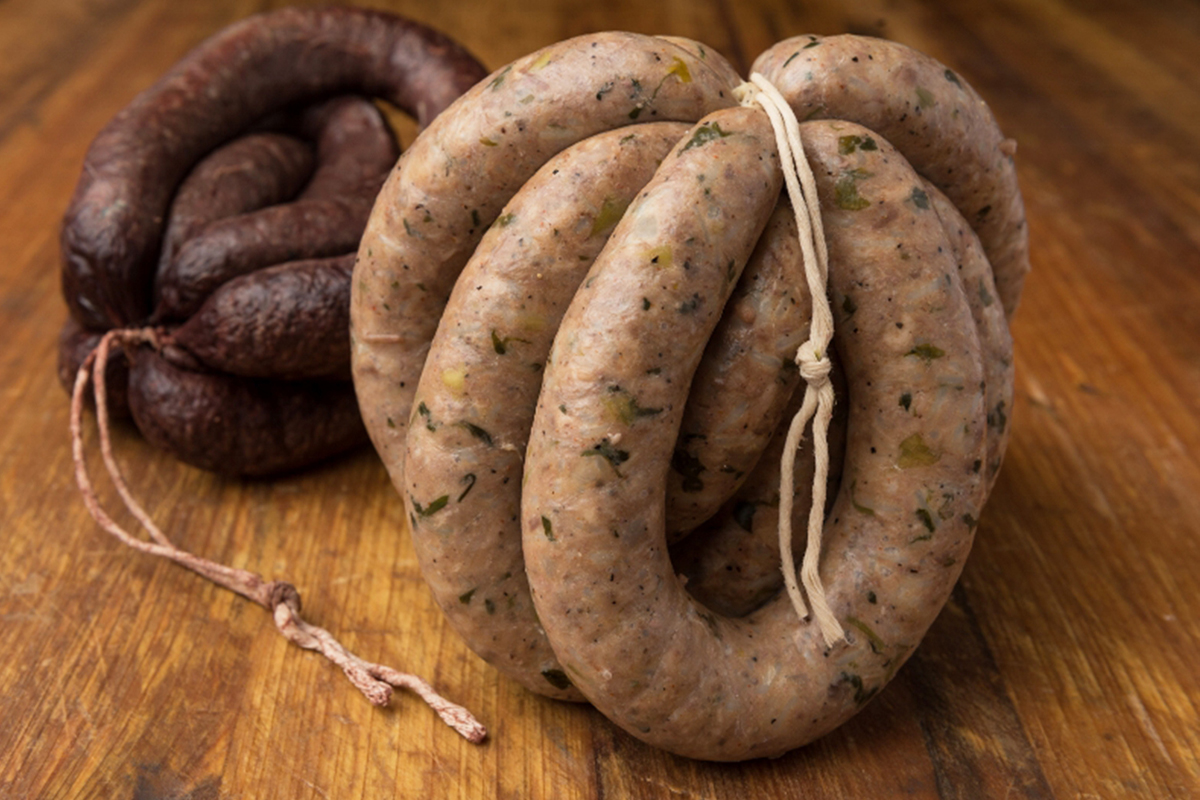 Bourgeois Meat Market's white boudin