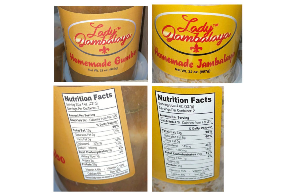 Recalled jambalaya and gumbo products