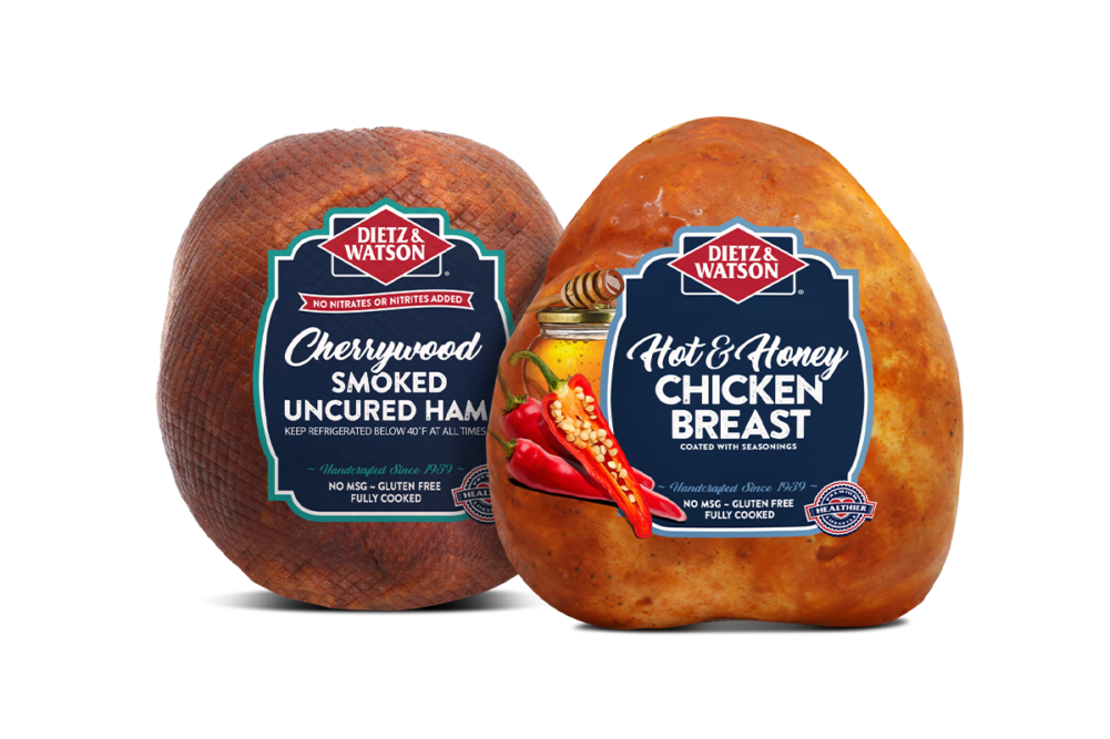 Dietz & Watson chicken breast and smoked uncured ham