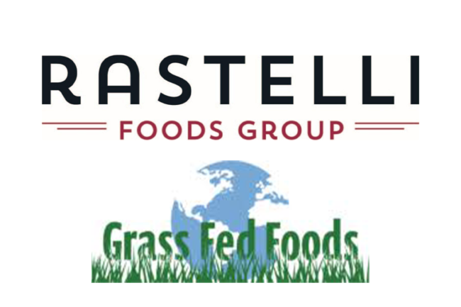 Grass Fed Foods and Rastelli Foods Group logos