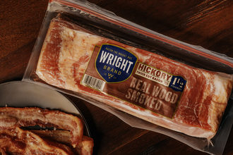 Wright bacon packaging