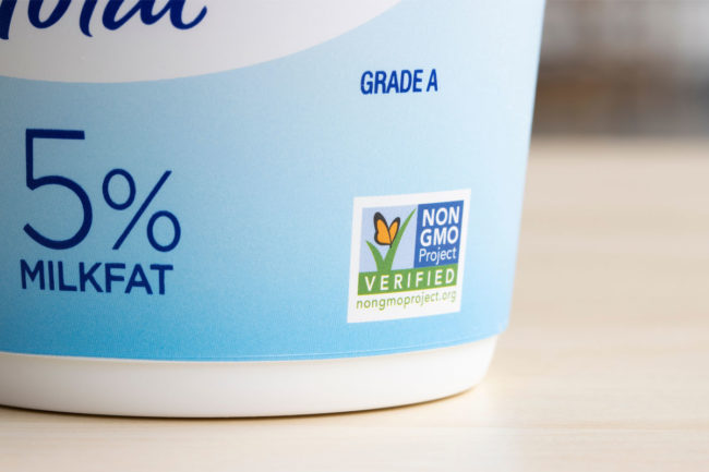 Clean label on yogurt