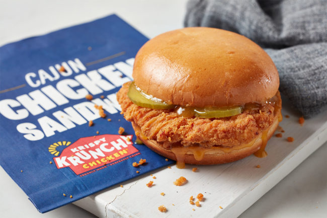Krispy Krunchy Chicken Cajun Chicken Sandwich