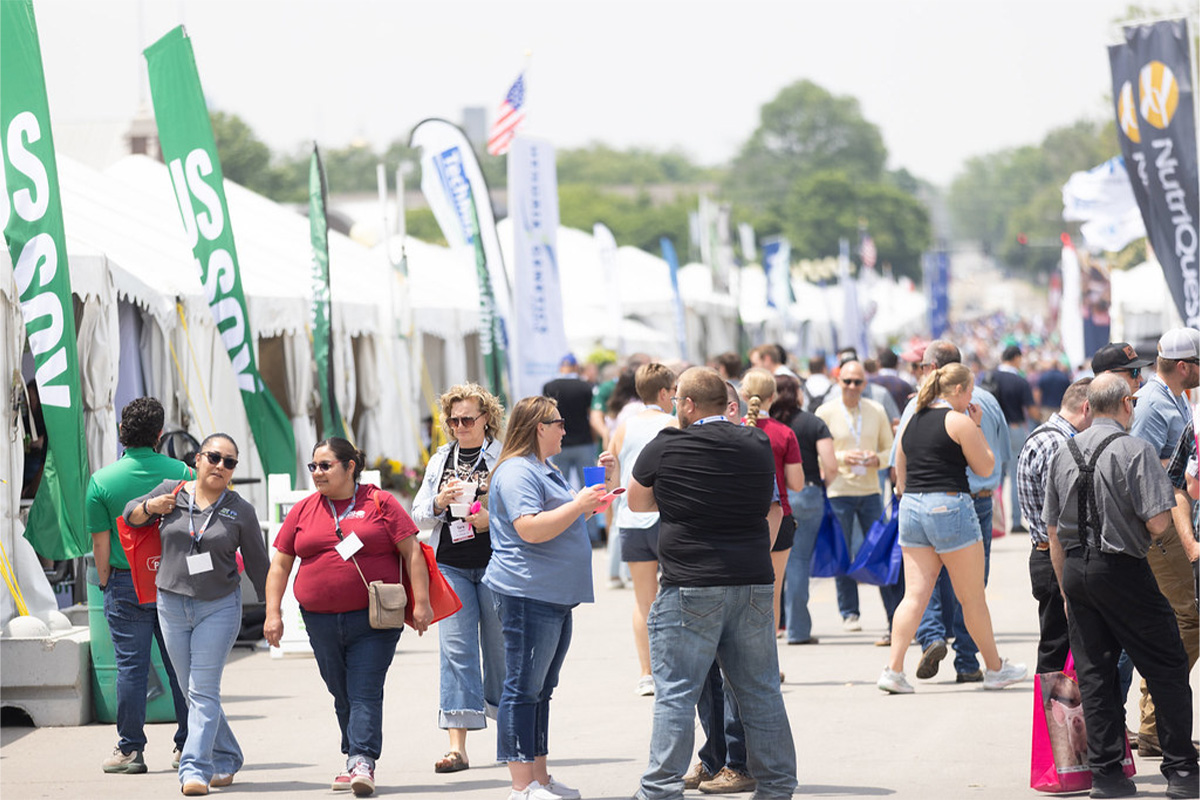 Hospitality tents at World Pork Expo 2025