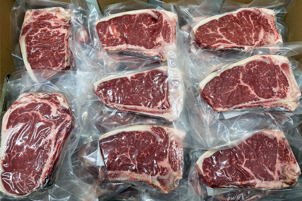 Cortes de carne envasados de MTXBeef