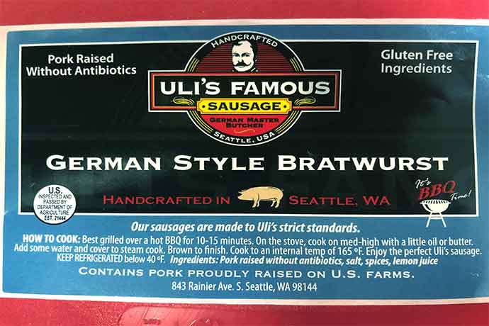 Uli's Famous Sausage offers customers a variety of Old-World style products.