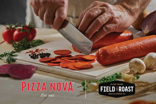 Pizza Nova is the first foodservice operation to serve Field Roast plant-based pepperoni.