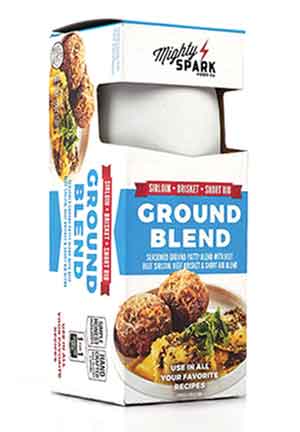 Mighty Spark Food Co. is among brands to invest in eye-catching packaging for its meat products.