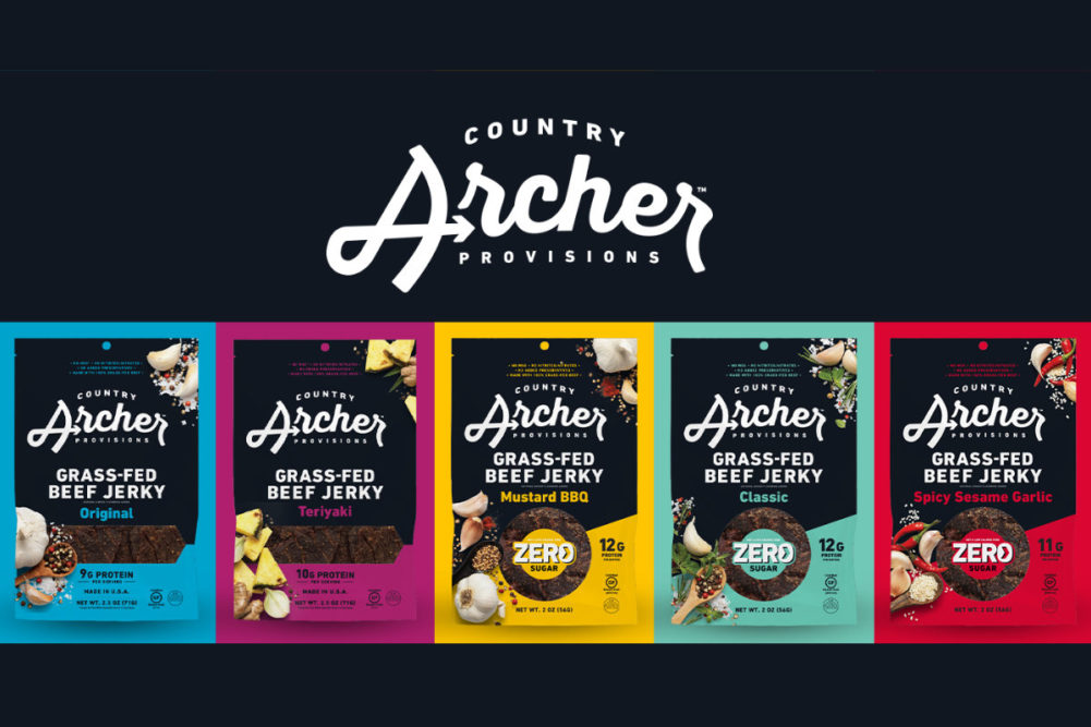 Country Archer Provisions, formerly known as Country Archer Jerky Co., announced a new line of zero-sugar beef jerky.
