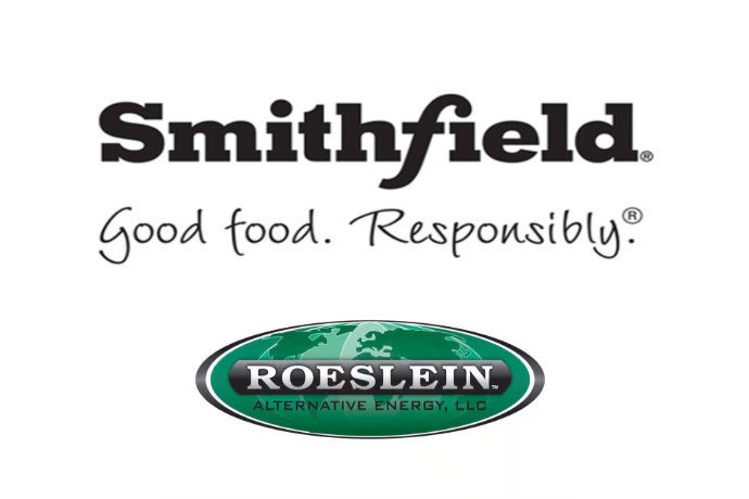 Smithfield Foods and Roeslein Alternative Energy company logos