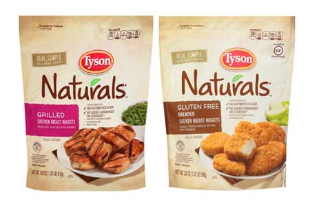 Tyson Naturals chicken products