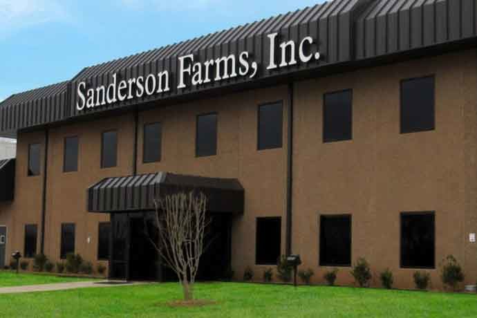 Sanderson Farms Palestine, Texas plant office.
