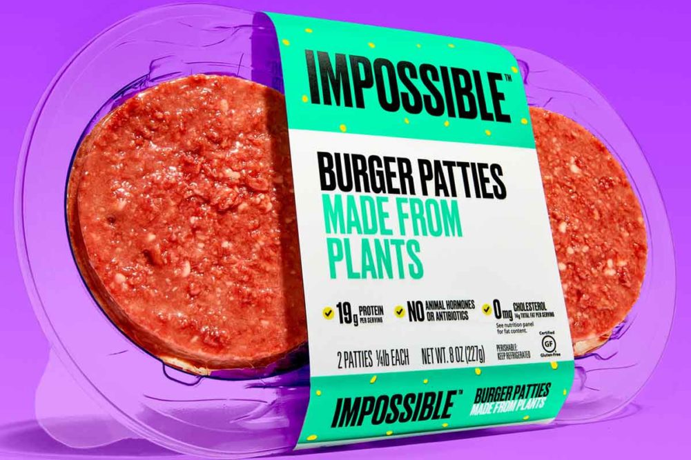 Impossible Foods has launched its Impossible Burger patties in Kroger stores.