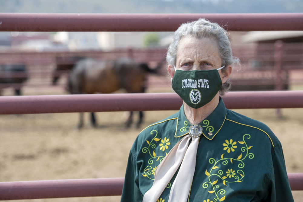 Temple Grandin talked about the precautions she takes to stay healthy in public and how she’s managed to stay busy.
