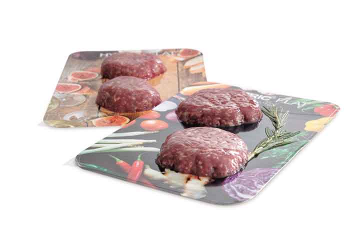 Multivac's MultiFresh vacuum skin packaging can be used for ground products as well as for bone-in meats.