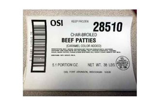 OSI Industries recalled ready-to-eat beef patties that may contain extraneous metal pieces.